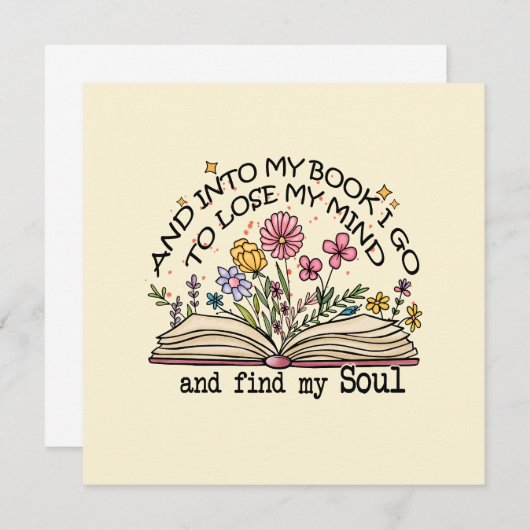 Floral Book Lover (Vorne/Hinten)