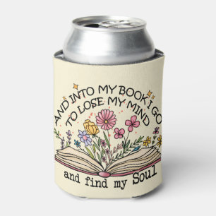 Floral Book Lover Dosenkühler