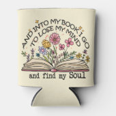 Floral Book Lover Dosenkühler (Vorderseite)