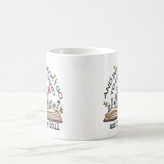 Floral Book Lover Kaffeetasse (Mittel)