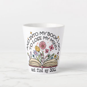 Floral Book Lover Milchtasse