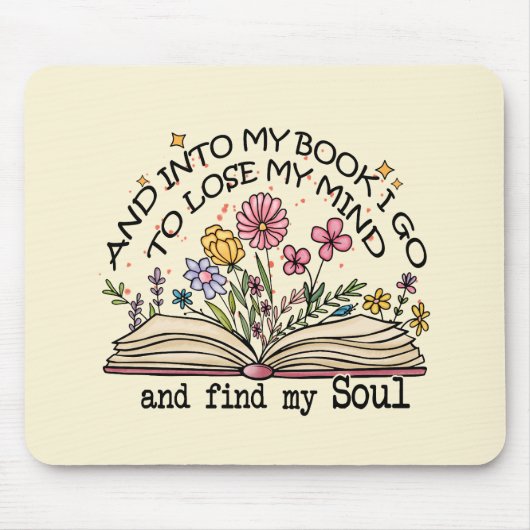 Floral Book Lover Mousepad (Vorne)