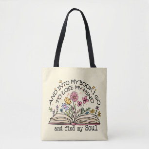 Floral Book Lover Tasche