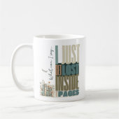 Floral Bookish Romance Buchliebhaber Personalisier Kaffeetasse (Links)