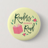 Floral BookReaders Gonna Read Button (Vorderseite)