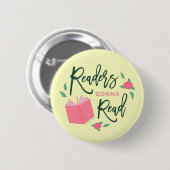 Floral BookReaders Gonna Read Button (Vorne & Hinten)