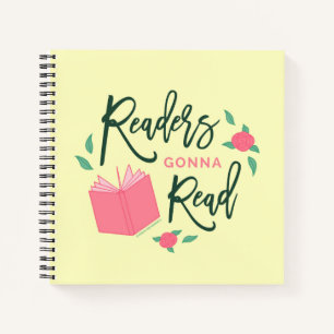 Floral BookReaders Gonna Read Notizblock