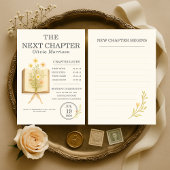 Floral Books Next Chapter Begins Birthday Party Einladung