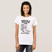 Floral Boots Bride Gettin' Hitched T - Shirt (Vorne ganz)