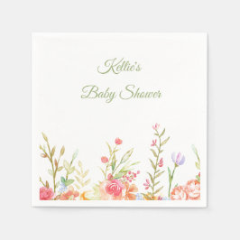 Floral Border Napkins Serviette