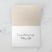 Floral Border Vielen Dank Karte (Innenseite)