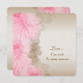 Floral Border Vow Renewal Einladung (Vorne/Hinten)