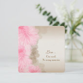 Floral Border Vow Renewal Einladung (Stehend Vorderseite)