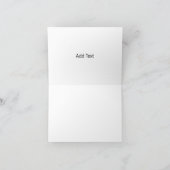 Floral Border Watercolor Dankeskarte (Innenseite)