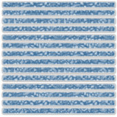 Floral Borders Boho Classic Blues Aufkleber (Vorderseite)