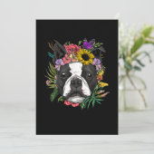 Floral Boston Terrier Dog Spring Nature Dog Liebha Ankündigung (Stehend Vorderseite)