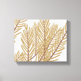 Floral Botanic Illustré Natur Stretched Leinwand