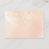 Floral Botanical Victorian Wedding Details Small  Begleitkarte (Rückseite)