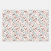 Floral Botanicals Trio Entdeckungsreise Geschenk Geschenkpapier Set (Vorderseite 2)