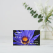 Floral Botanische Blume Business Cards Visitenkarte (Stehend Vorderseite)