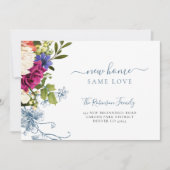 Floral-botanische, elegante Drehschrift Ankündigung (Vorderseite)