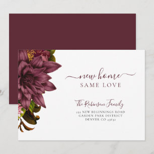 Floral botanischer Chic elegant bewegt Ankündigung