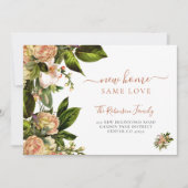 Floral botanisches Grün elegant bewegend Ankündigung (Vorderseite)