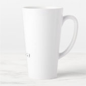 Floral Botanisches Monogramm "R" Custom Text Elega Milchtasse (Rechts)