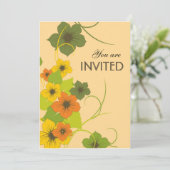 Floral Bouduoir - Einladungen zu Hochzeiten mit Bl (Stehend Vorderseite)