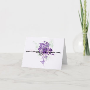 Floral Bouquet Abstrakt - Note Card Feiertagskarte