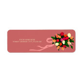 Floral Bouquet Address Mailing Labels (Vorne)
