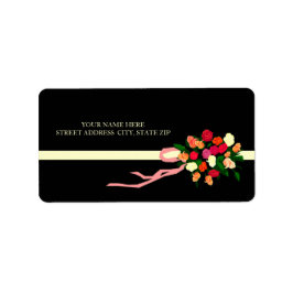Floral Bouquet Address Mailing Labels Adressaufkleber