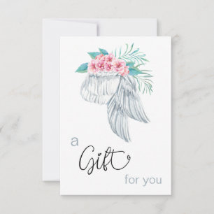 *~* Floral Bouquet Angel Wing Geschenkgutschein