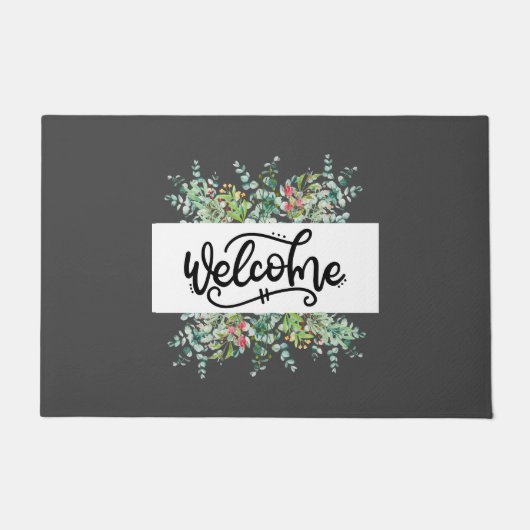 Floral Bouquet Begrüßungsort Fußmatte (Vorderseite)