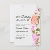 Floral Bouquet Birthday Einladung (Vorderseite)