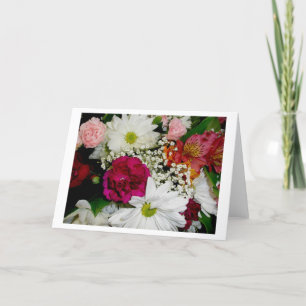 Floral Bouquet Blank Card Feiertagskarte