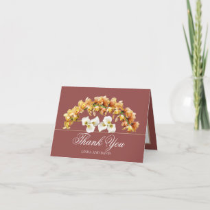 Floral Bouquet Botanische Blume Hochzeit Vielen Da Dankeskarte