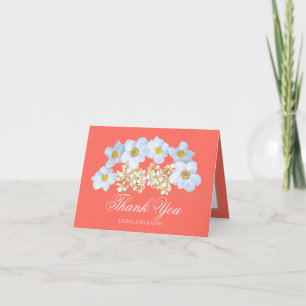 Floral Bouquet Botanische Blume Hochzeit Vielen Da Dankeskarte