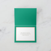 Floral Bouquet Botanische Blume Hochzeit Vielen Da Dankeskarte (Innenseite)