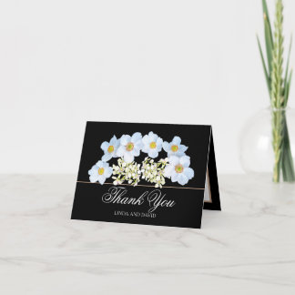 Floral Bouquet Botanische Blume Hochzeit Vielen Da Dankeskarte