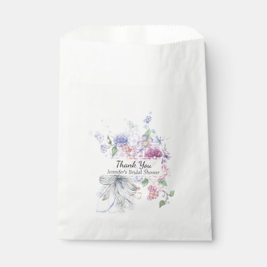 Floral Bouquet Brautparty Fevor Bag Geschenktütchen (Vorderseite)