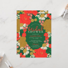 Floral Bouquet Bridal Shower Invitation Einladung