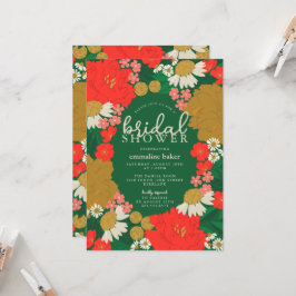 Floral Bouquet Bridal Shower Invitation Einladung