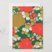 Floral Bouquet Bridal Shower Invitation Einladung (Rückseite)