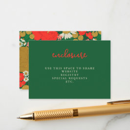 Floral Bouquet Bridal Shower Invitation Insert