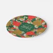 Floral Bouquet Bridal Shower Paper Plates Pappteller (Schrägansicht)