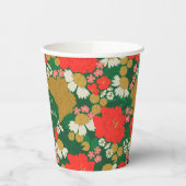 Floral Bouquet Bridal Shower Pappbecher (Links)