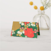 Floral Bouquet Bridal Shower Platzkarte (Rückseite)