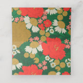 Floral Bouquet Bridal Shower Platzkarte (Innenseite Aufgefaltet)