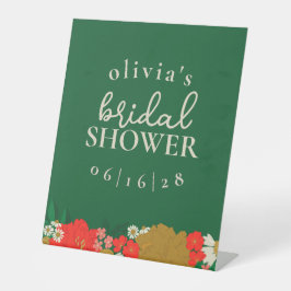 Floral Bouquet Bridal Shower  Sockelschild